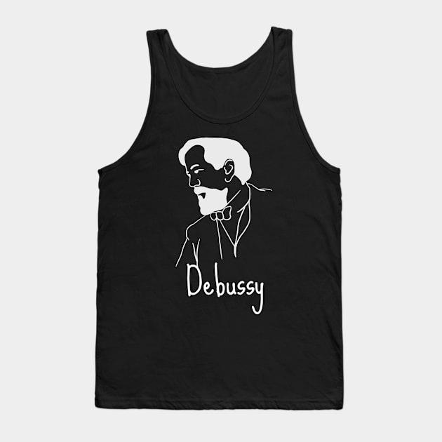 Debussy - French Classical Music Composer Tank Top by isstgeschichte